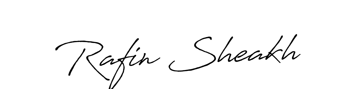 The best way (Antro_Vectra_Bolder) to make a short signature is to pick only two or three words in your name. The name Rafin Sheakh include a total of six letters. For converting this name. Rafin Sheakh signature style 7 images and pictures png