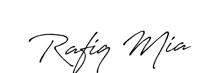 The best way (Antro_Vectra_Bolder) to make a short signature is to pick only two or three words in your name. The name Rafiq Mia include a total of six letters. For converting this name. Rafiq Mia signature style 7 images and pictures png