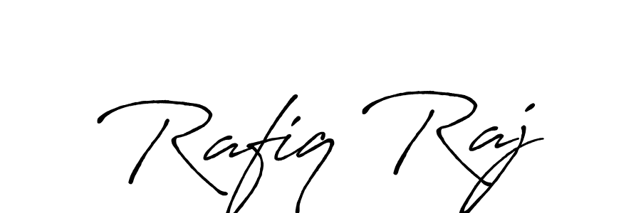 You should practise on your own different ways (Antro_Vectra_Bolder) to write your name (Rafiq Raj) in signature. don't let someone else do it for you. Rafiq Raj signature style 7 images and pictures png