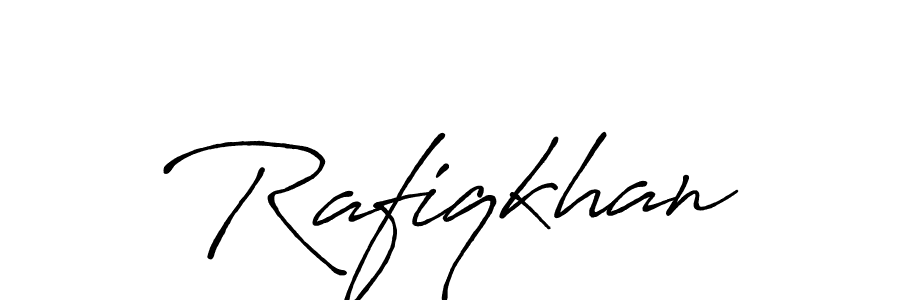You should practise on your own different ways (Antro_Vectra_Bolder) to write your name (Rafiqkhan) in signature. don't let someone else do it for you. Rafiqkhan signature style 7 images and pictures png