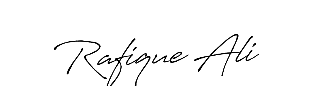 The best way (Antro_Vectra_Bolder) to make a short signature is to pick only two or three words in your name. The name Rafique Ali include a total of six letters. For converting this name. Rafique Ali signature style 7 images and pictures png