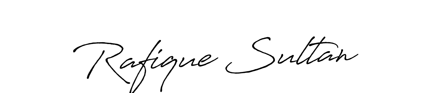 Use a signature maker to create a handwritten signature online. With this signature software, you can design (Antro_Vectra_Bolder) your own signature for name Rafique Sultan. Rafique Sultan signature style 7 images and pictures png