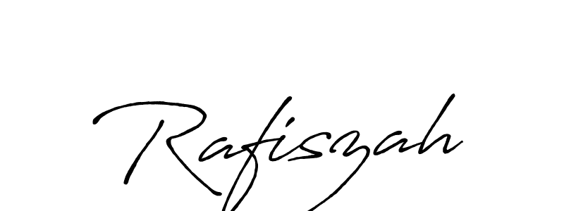 Design your own signature with our free online signature maker. With this signature software, you can create a handwritten (Antro_Vectra_Bolder) signature for name Rafiszah. Rafiszah signature style 7 images and pictures png