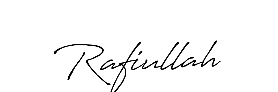 It looks lik you need a new signature style for name Rafiullah. Design unique handwritten (Antro_Vectra_Bolder) signature with our free signature maker in just a few clicks. Rafiullah signature style 7 images and pictures png