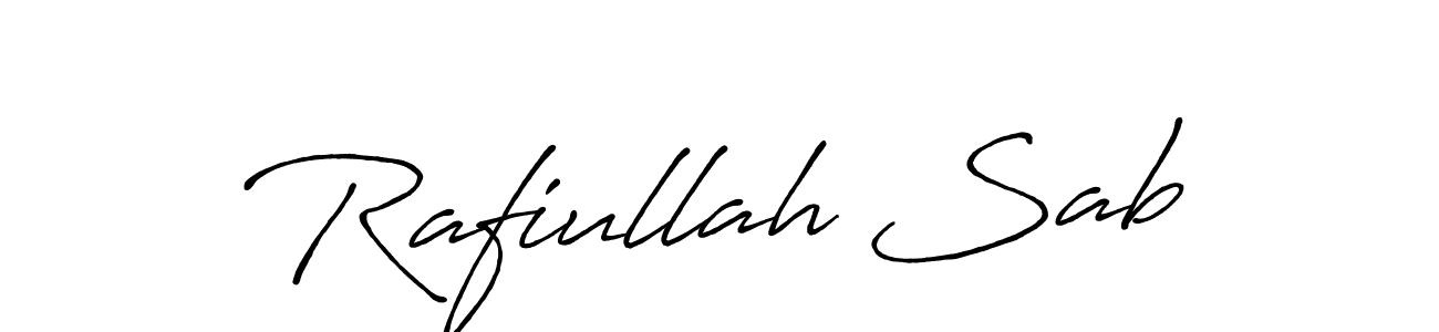 Also we have Rafiullah Sab name is the best signature style. Create professional handwritten signature collection using Antro_Vectra_Bolder autograph style. Rafiullah Sab signature style 7 images and pictures png