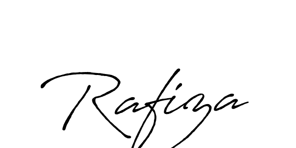 Use a signature maker to create a handwritten signature online. With this signature software, you can design (Antro_Vectra_Bolder) your own signature for name Rafiza. Rafiza signature style 7 images and pictures png