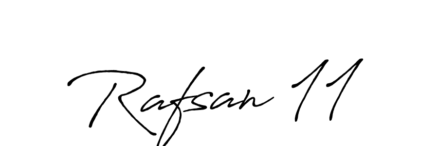 How to make Rafsan 11 signature? Antro_Vectra_Bolder is a professional autograph style. Create handwritten signature for Rafsan 11 name. Rafsan 11 signature style 7 images and pictures png