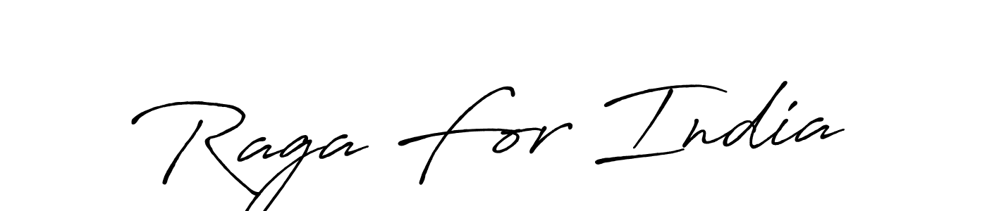 Also You can easily find your signature by using the search form. We will create Raga For India name handwritten signature images for you free of cost using Antro_Vectra_Bolder sign style. Raga For India signature style 7 images and pictures png