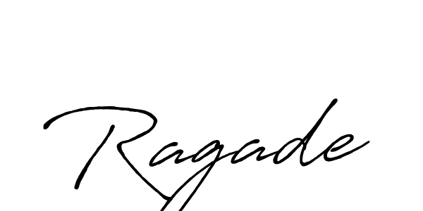 Make a beautiful signature design for name Ragade. With this signature (Antro_Vectra_Bolder) style, you can create a handwritten signature for free. Ragade signature style 7 images and pictures png