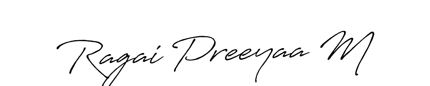 How to make Ragai Preeyaa M signature? Antro_Vectra_Bolder is a professional autograph style. Create handwritten signature for Ragai Preeyaa M name. Ragai Preeyaa M signature style 7 images and pictures png