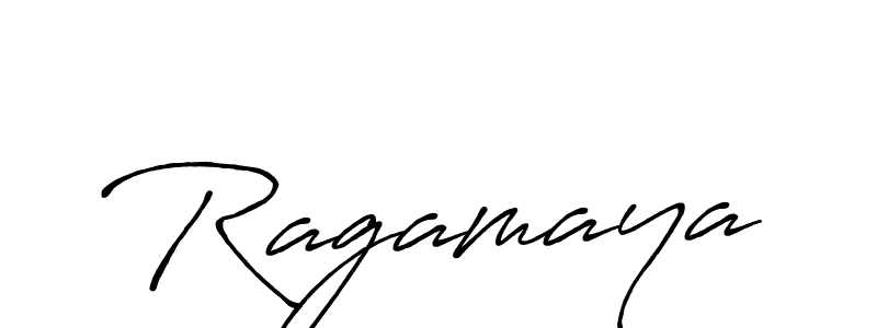 Ragamaya stylish signature style. Best Handwritten Sign (Antro_Vectra_Bolder) for my name. Handwritten Signature Collection Ideas for my name Ragamaya. Ragamaya signature style 7 images and pictures png