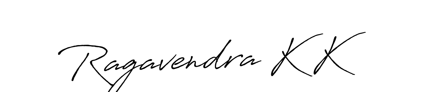 Design your own signature with our free online signature maker. With this signature software, you can create a handwritten (Antro_Vectra_Bolder) signature for name Ragavendra K K. Ragavendra K K signature style 7 images and pictures png