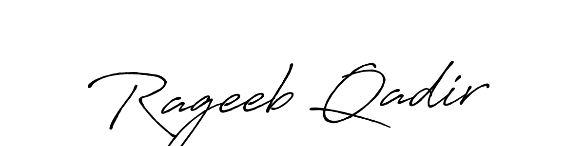 You should practise on your own different ways (Antro_Vectra_Bolder) to write your name (Rageeb Qadir) in signature. don't let someone else do it for you. Rageeb Qadir signature style 7 images and pictures png