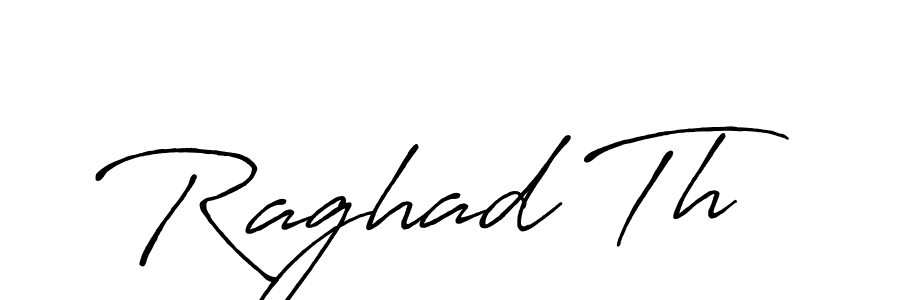 Create a beautiful signature design for name Raghad Th. With this signature (Antro_Vectra_Bolder) fonts, you can make a handwritten signature for free. Raghad Th signature style 7 images and pictures png