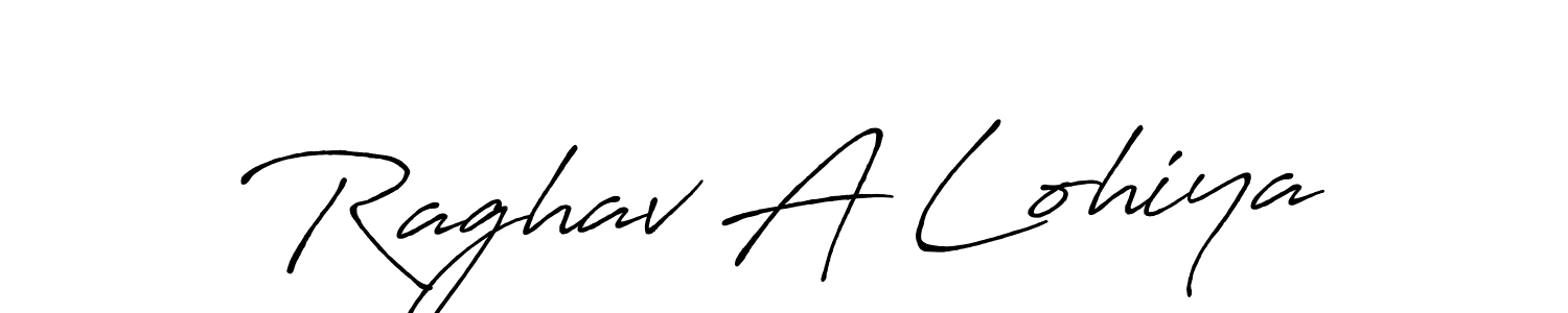 It looks lik you need a new signature style for name Raghav A Lohiya. Design unique handwritten (Antro_Vectra_Bolder) signature with our free signature maker in just a few clicks. Raghav A Lohiya signature style 7 images and pictures png