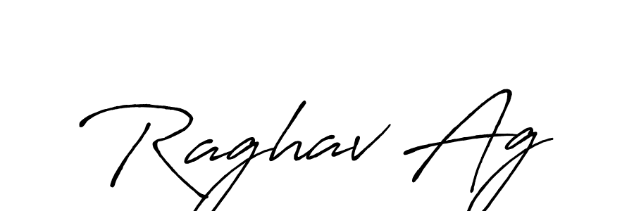How to make Raghav Ag signature? Antro_Vectra_Bolder is a professional autograph style. Create handwritten signature for Raghav Ag name. Raghav Ag signature style 7 images and pictures png