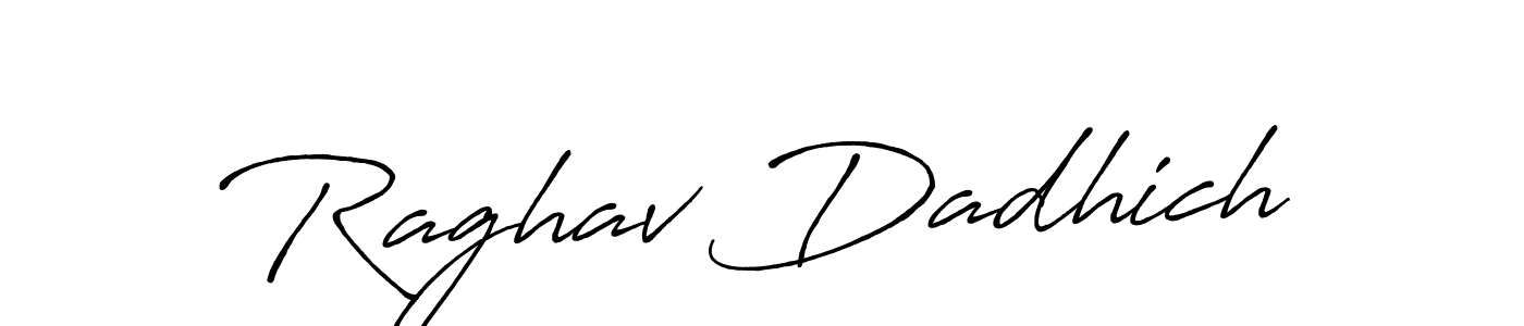 Here are the top 10 professional signature styles for the name Raghav Dadhich. These are the best autograph styles you can use for your name. Raghav Dadhich signature style 7 images and pictures png