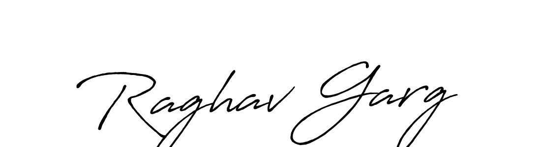 Make a beautiful signature design for name Raghav Garg. With this signature (Antro_Vectra_Bolder) style, you can create a handwritten signature for free. Raghav Garg signature style 7 images and pictures png