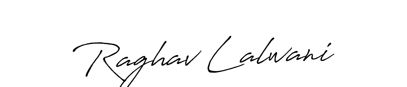 Raghav Lalwani stylish signature style. Best Handwritten Sign (Antro_Vectra_Bolder) for my name. Handwritten Signature Collection Ideas for my name Raghav Lalwani. Raghav Lalwani signature style 7 images and pictures png