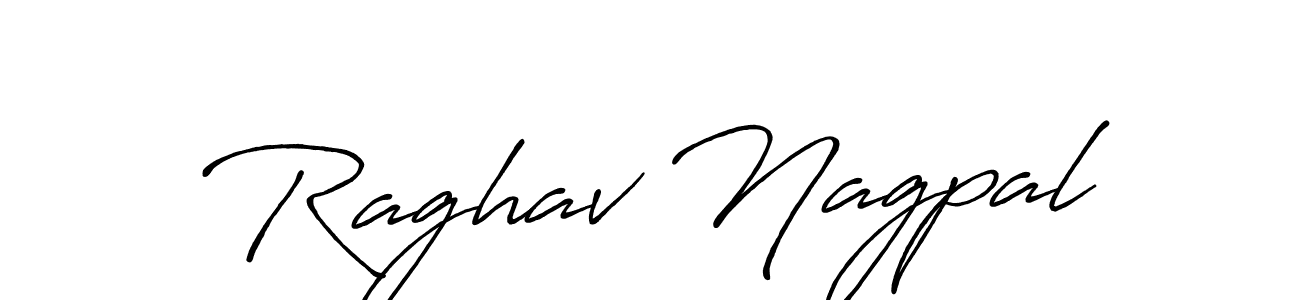 How to make Raghav Nagpal signature? Antro_Vectra_Bolder is a professional autograph style. Create handwritten signature for Raghav Nagpal name. Raghav Nagpal signature style 7 images and pictures png