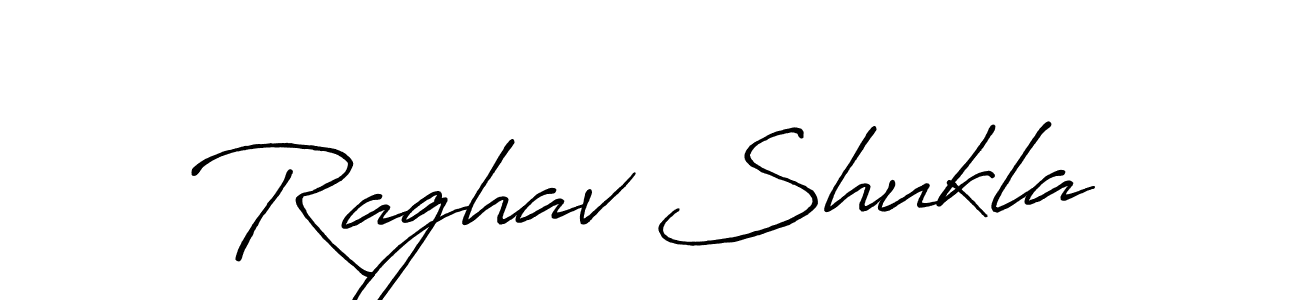 Create a beautiful signature design for name Raghav Shukla. With this signature (Antro_Vectra_Bolder) fonts, you can make a handwritten signature for free. Raghav Shukla signature style 7 images and pictures png