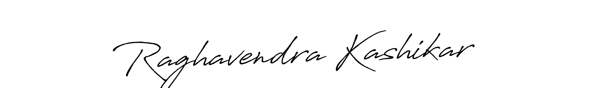 Create a beautiful signature design for name Raghavendra Kashikar. With this signature (Antro_Vectra_Bolder) fonts, you can make a handwritten signature for free. Raghavendra Kashikar signature style 7 images and pictures png