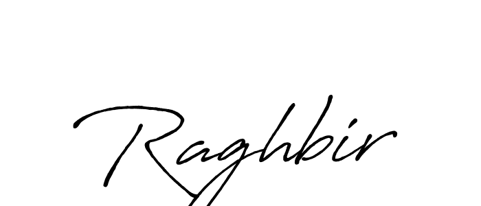 Make a beautiful signature design for name Raghbir. With this signature (Antro_Vectra_Bolder) style, you can create a handwritten signature for free. Raghbir signature style 7 images and pictures png