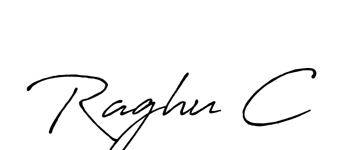 Design your own signature with our free online signature maker. With this signature software, you can create a handwritten (Antro_Vectra_Bolder) signature for name Raghu C. Raghu C signature style 7 images and pictures png