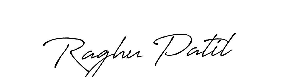 Design your own signature with our free online signature maker. With this signature software, you can create a handwritten (Antro_Vectra_Bolder) signature for name Raghu Patil. Raghu Patil signature style 7 images and pictures png