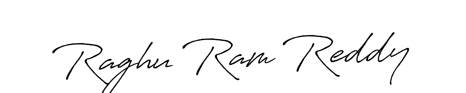 Design your own signature with our free online signature maker. With this signature software, you can create a handwritten (Antro_Vectra_Bolder) signature for name Raghu Ram Reddy. Raghu Ram Reddy signature style 7 images and pictures png