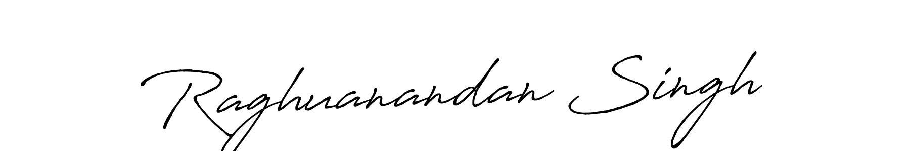 This is the best signature style for the Raghuanandan Singh name. Also you like these signature font (Antro_Vectra_Bolder). Mix name signature. Raghuanandan Singh signature style 7 images and pictures png