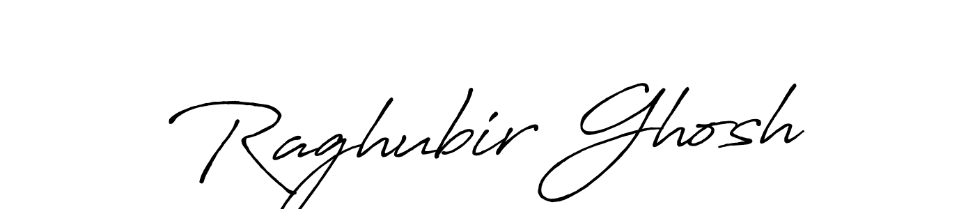 Antro_Vectra_Bolder is a professional signature style that is perfect for those who want to add a touch of class to their signature. It is also a great choice for those who want to make their signature more unique. Get Raghubir Ghosh name to fancy signature for free. Raghubir Ghosh signature style 7 images and pictures png