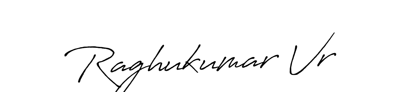 Make a beautiful signature design for name Raghukumar Vr. With this signature (Antro_Vectra_Bolder) style, you can create a handwritten signature for free. Raghukumar Vr signature style 7 images and pictures png