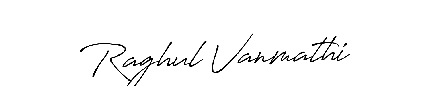 How to Draw Raghul Vanmathi signature style? Antro_Vectra_Bolder is a latest design signature styles for name Raghul Vanmathi. Raghul Vanmathi signature style 7 images and pictures png