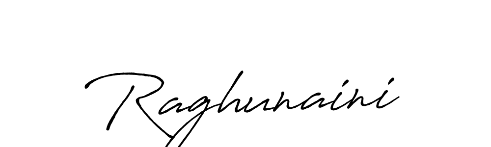 Use a signature maker to create a handwritten signature online. With this signature software, you can design (Antro_Vectra_Bolder) your own signature for name Raghunaini. Raghunaini signature style 7 images and pictures png