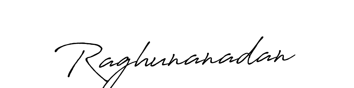 How to make Raghunanadan name signature. Use Antro_Vectra_Bolder style for creating short signs online. This is the latest handwritten sign. Raghunanadan signature style 7 images and pictures png