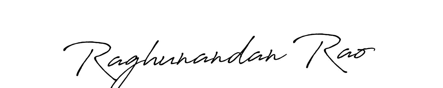 Make a beautiful signature design for name Raghunandan Rao. With this signature (Antro_Vectra_Bolder) style, you can create a handwritten signature for free. Raghunandan Rao signature style 7 images and pictures png