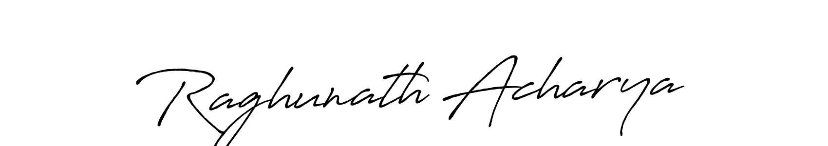 Make a beautiful signature design for name Raghunath Acharya. With this signature (Antro_Vectra_Bolder) style, you can create a handwritten signature for free. Raghunath Acharya signature style 7 images and pictures png