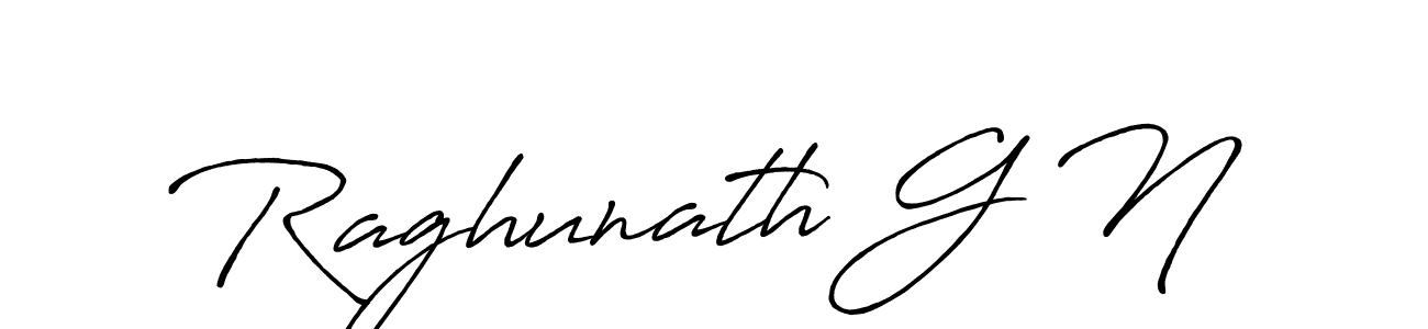 Raghunath G N stylish signature style. Best Handwritten Sign (Antro_Vectra_Bolder) for my name. Handwritten Signature Collection Ideas for my name Raghunath G N. Raghunath G N signature style 7 images and pictures png