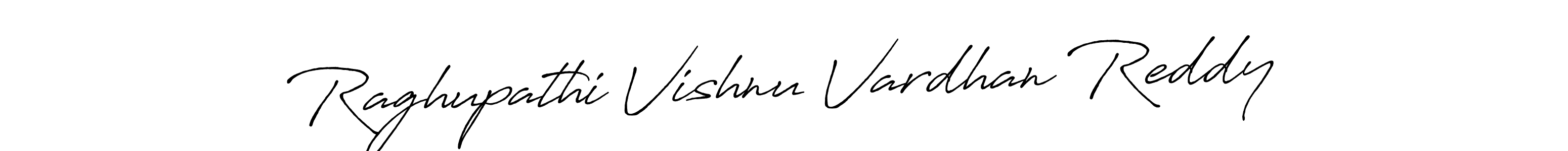 Design your own signature with our free online signature maker. With this signature software, you can create a handwritten (Antro_Vectra_Bolder) signature for name Raghupathi Vishnu Vardhan Reddy. Raghupathi Vishnu Vardhan Reddy signature style 7 images and pictures png