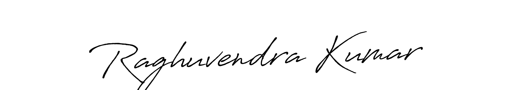 How to make Raghuvendra Kumar name signature. Use Antro_Vectra_Bolder style for creating short signs online. This is the latest handwritten sign. Raghuvendra Kumar signature style 7 images and pictures png