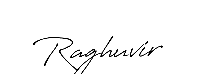 Make a beautiful signature design for name Raghuvir. With this signature (Antro_Vectra_Bolder) style, you can create a handwritten signature for free. Raghuvir signature style 7 images and pictures png