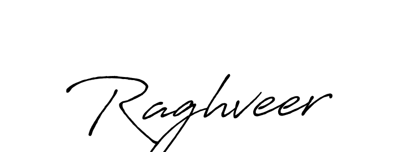 Make a beautiful signature design for name Raghveer. With this signature (Antro_Vectra_Bolder) style, you can create a handwritten signature for free. Raghveer signature style 7 images and pictures png