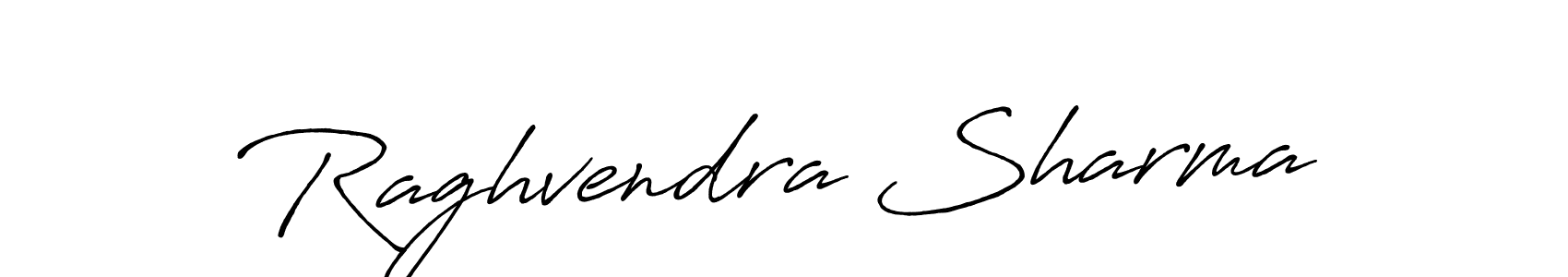 Create a beautiful signature design for name Raghvendra Sharma. With this signature (Antro_Vectra_Bolder) fonts, you can make a handwritten signature for free. Raghvendra Sharma signature style 7 images and pictures png