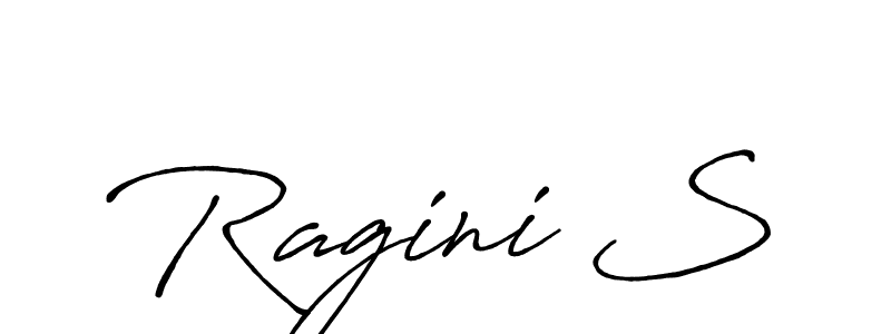 The best way (Antro_Vectra_Bolder) to make a short signature is to pick only two or three words in your name. The name Ragini S include a total of six letters. For converting this name. Ragini S signature style 7 images and pictures png