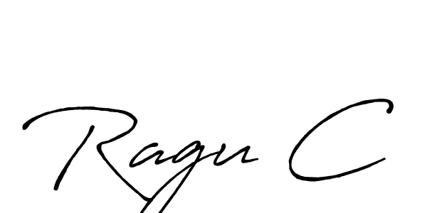 if you are searching for the best signature style for your name Ragu C. so please give up your signature search. here we have designed multiple signature styles  using Antro_Vectra_Bolder. Ragu C signature style 7 images and pictures png