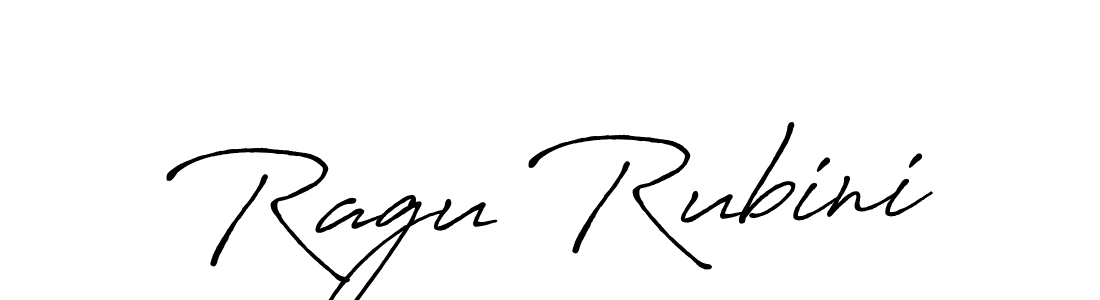 Design your own signature with our free online signature maker. With this signature software, you can create a handwritten (Antro_Vectra_Bolder) signature for name Ragu Rubini. Ragu Rubini signature style 7 images and pictures png