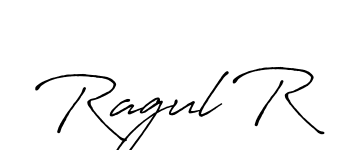 Similarly Antro_Vectra_Bolder is the best handwritten signature design. Signature creator online .You can use it as an online autograph creator for name Ragul R. Ragul R signature style 7 images and pictures png