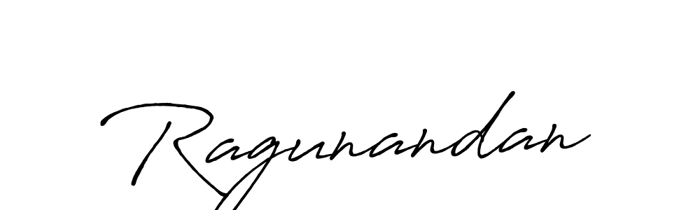 Ragunandan stylish signature style. Best Handwritten Sign (Antro_Vectra_Bolder) for my name. Handwritten Signature Collection Ideas for my name Ragunandan. Ragunandan signature style 7 images and pictures png