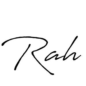 Rah stylish signature style. Best Handwritten Sign (Antro_Vectra_Bolder) for my name. Handwritten Signature Collection Ideas for my name Rah. Rah signature style 7 images and pictures png